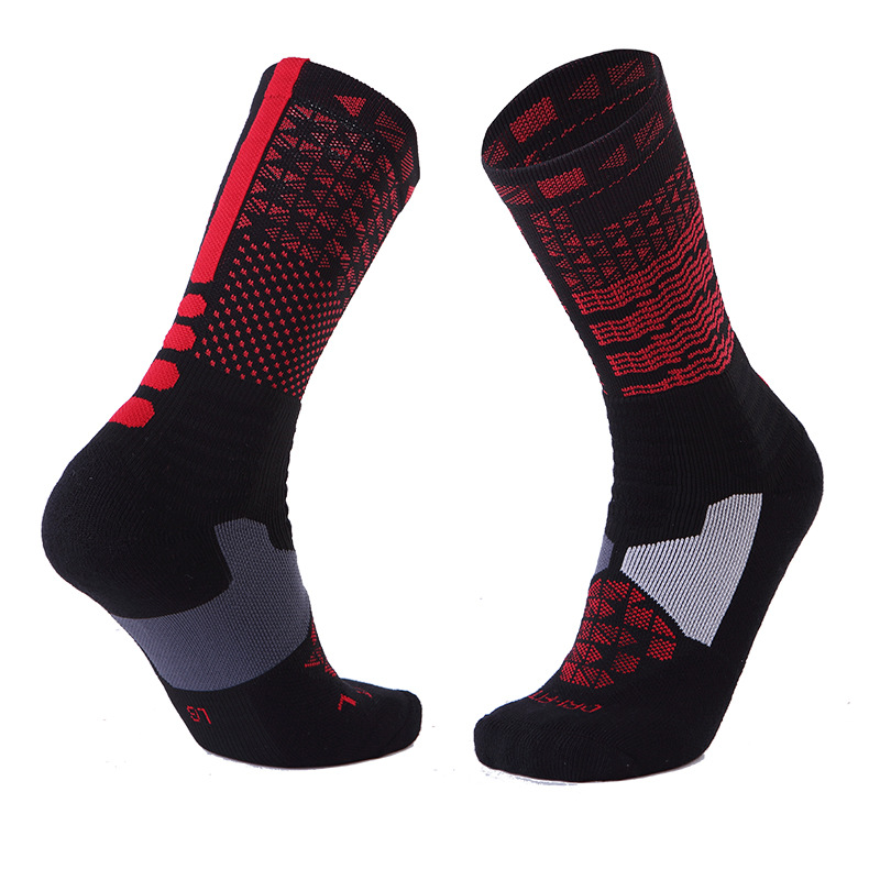 Long-barreled Elite Basketball Socks Thick Towel Bottom Sweat Socks Male Sports Socks Anti-friction